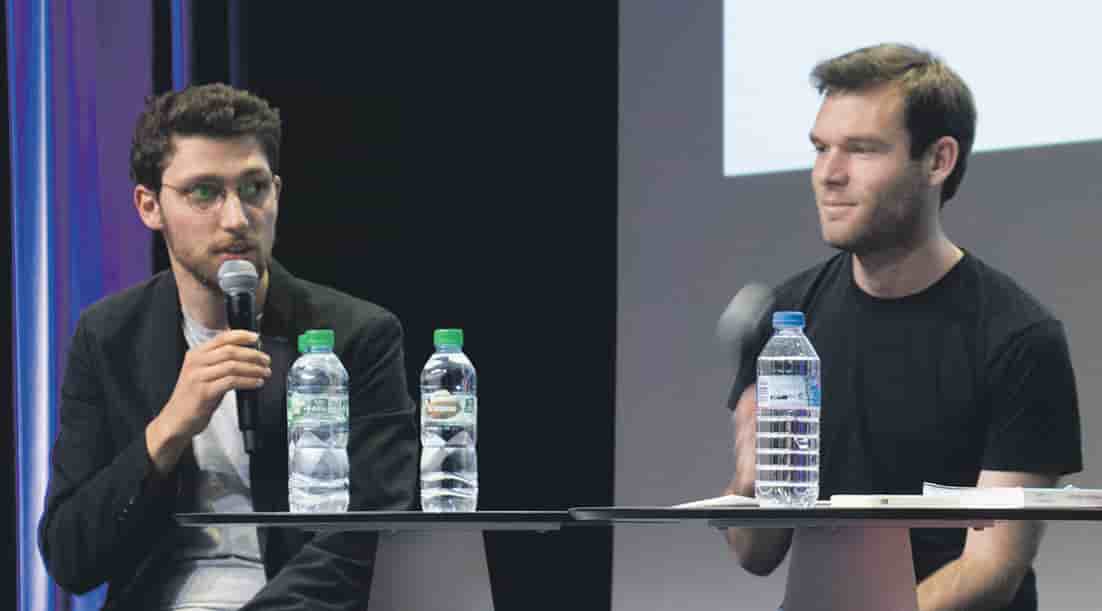 Quentin Franque et Benoît Zante, lors de la présentation de leur livre.