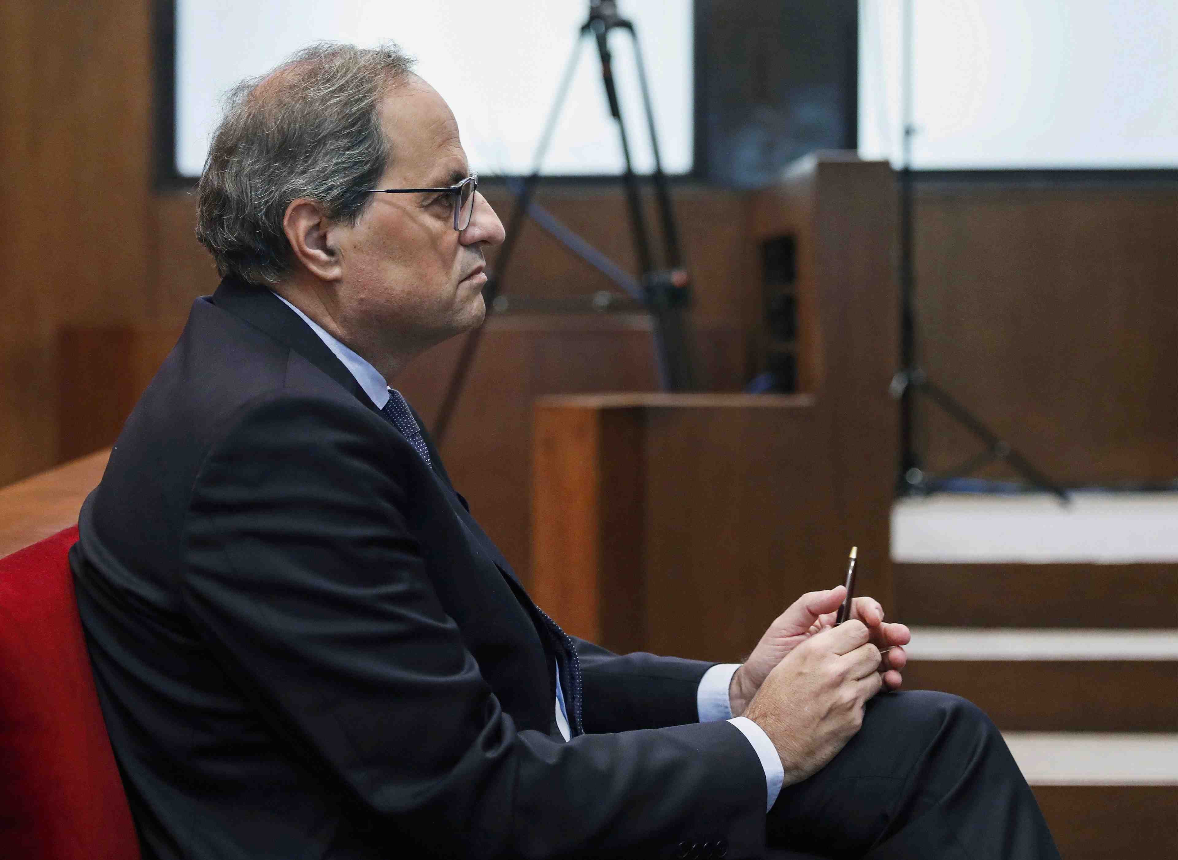 Le president catalan quim torra condamne pour desobeissance