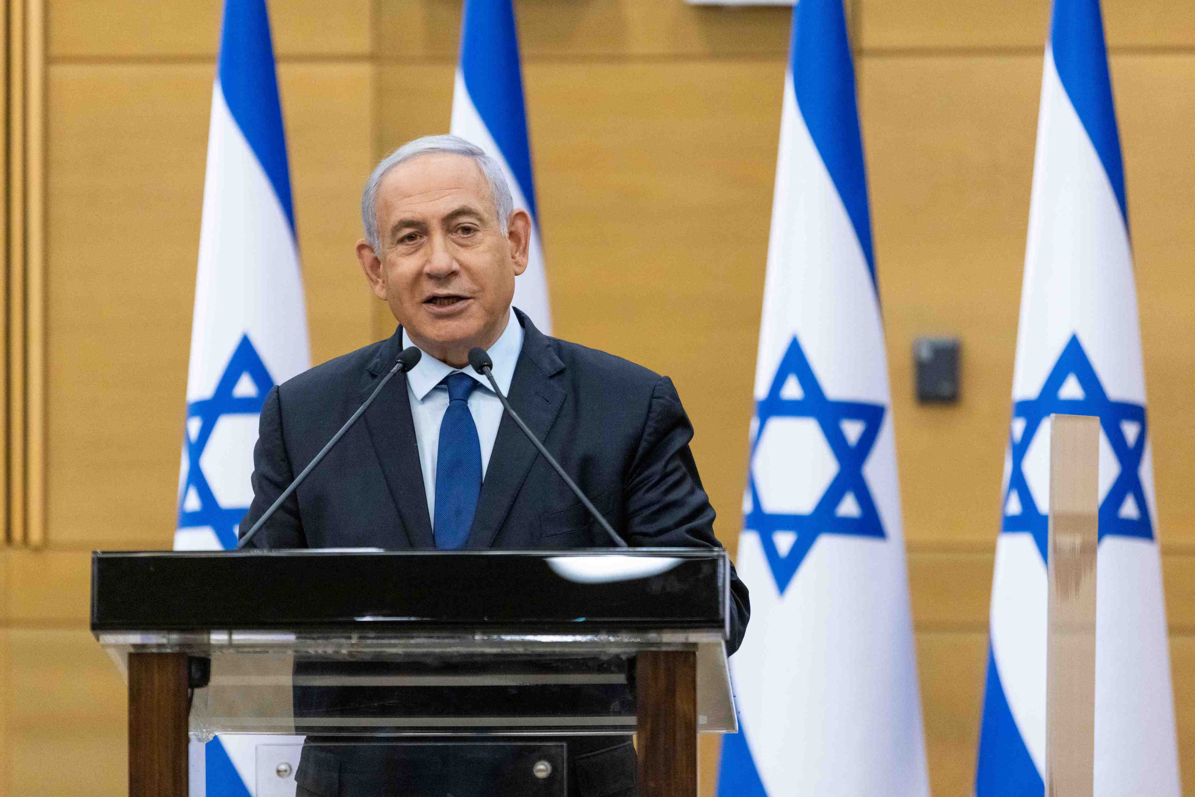 Israeli prime minister benjamin netanyahu political statement