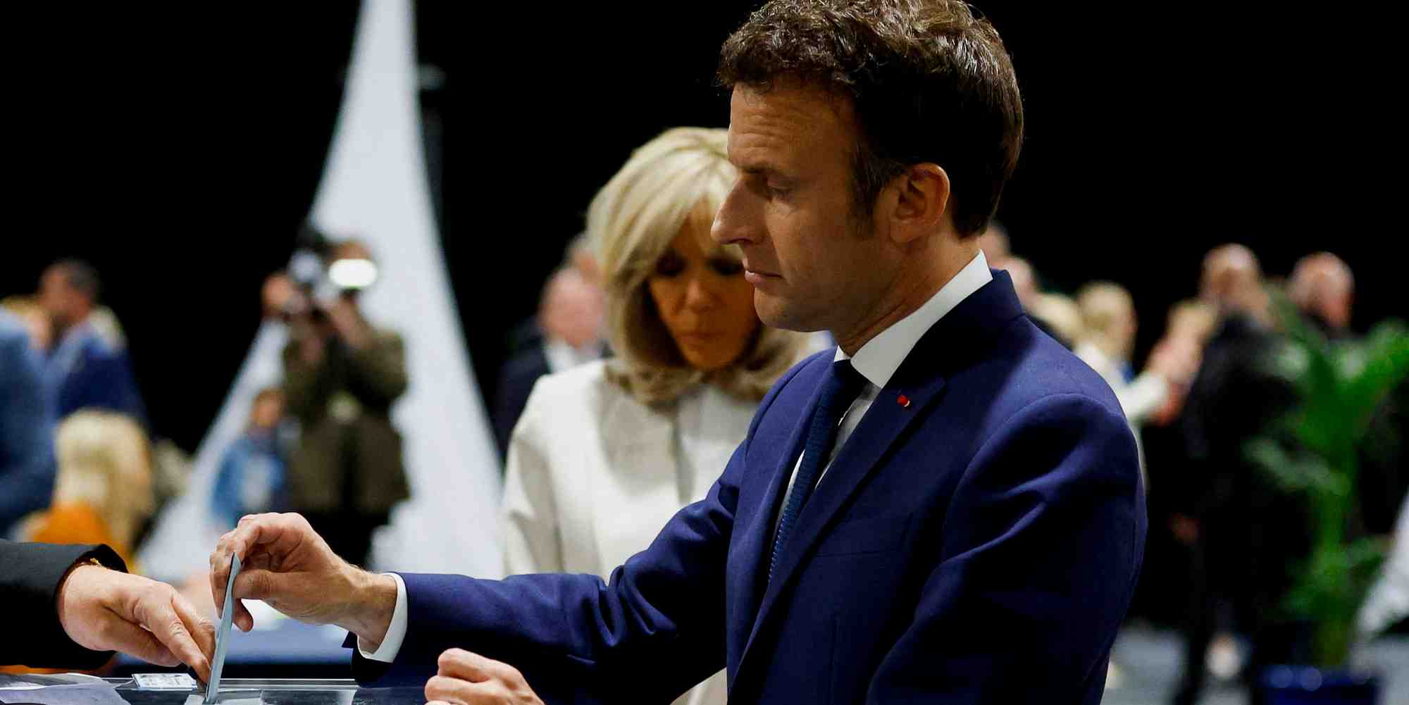 France 2022: emmanuel macron a vote au touquet