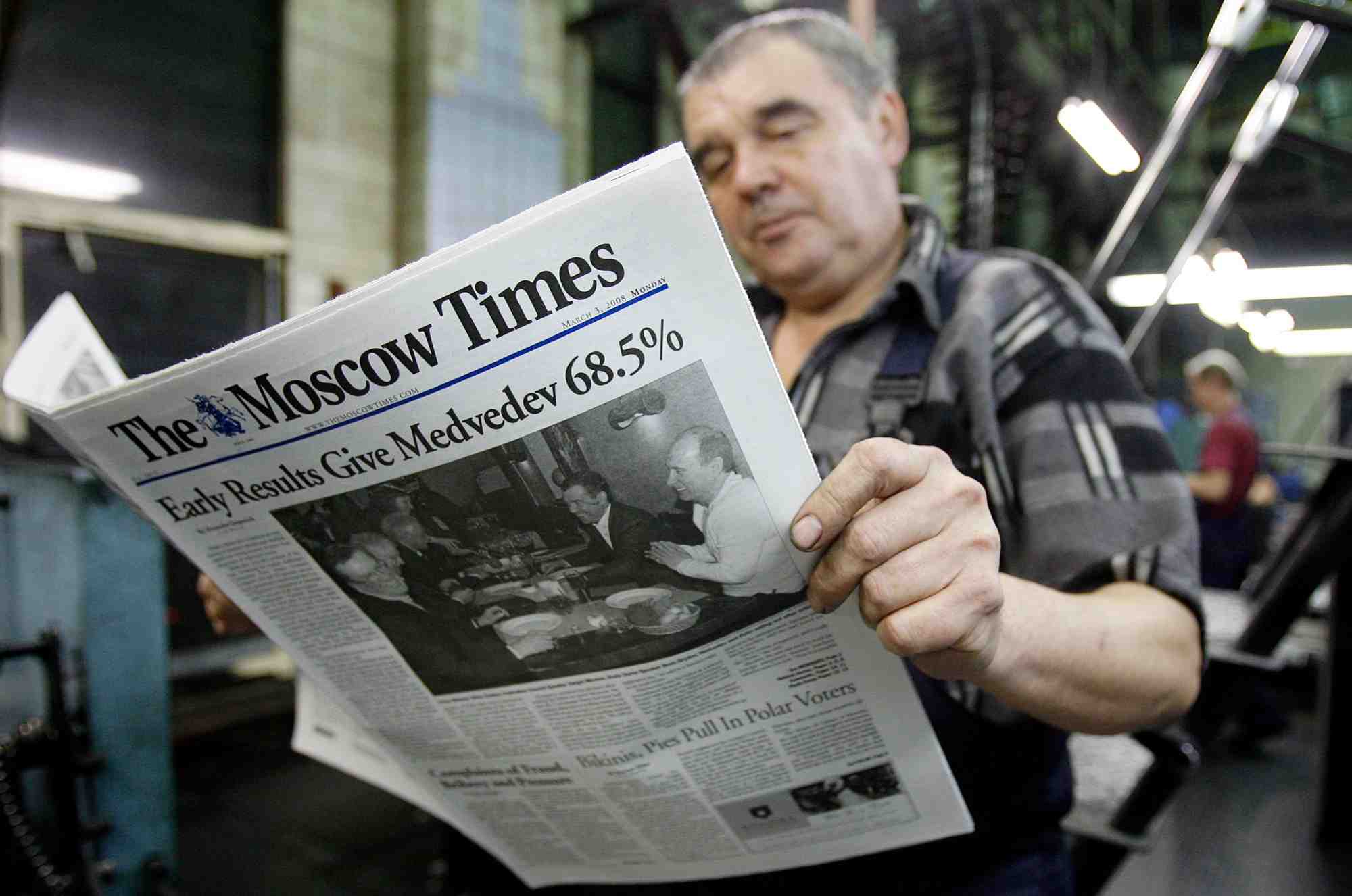 La russie bloque le site en russe du journal moscow times