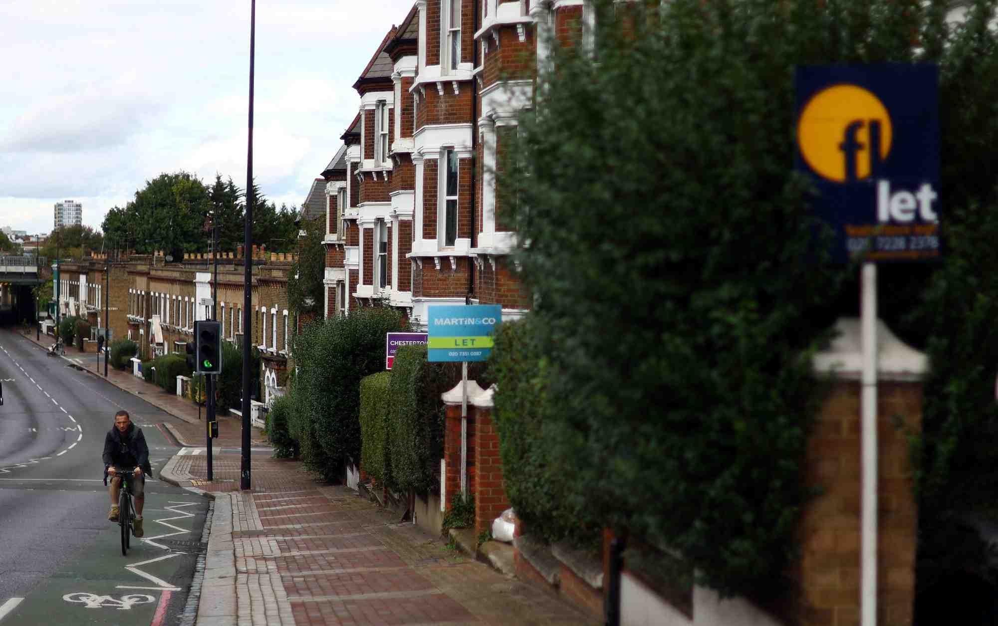 Des maisons a londres, en grande-bretagne