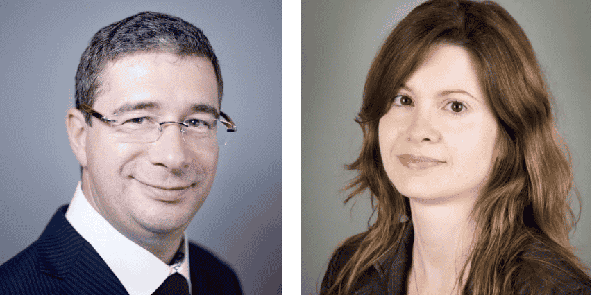 Olivier Levy, directeur interrégional Fonds Propres Réseau Est pour Bpifrance Investissement et Emilie Garcia, responsable Domaine Ecotechnologies à la direction Innovation de Bpifrance