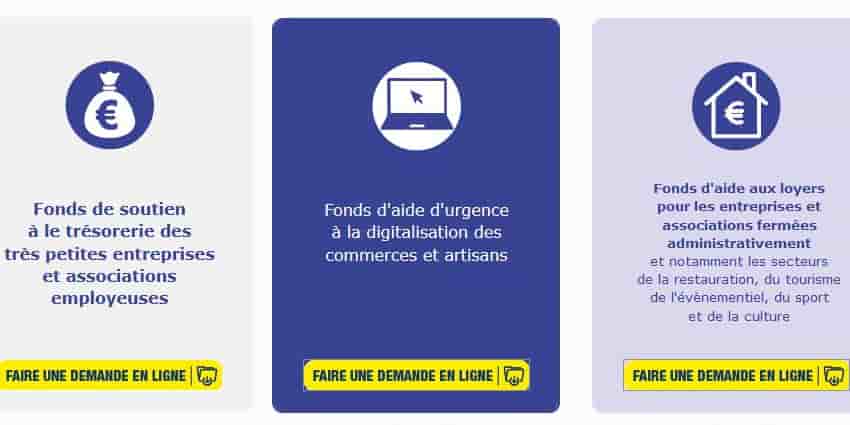 Aides aux entreprises face au covid Bordeaux Métropole décembre 2020