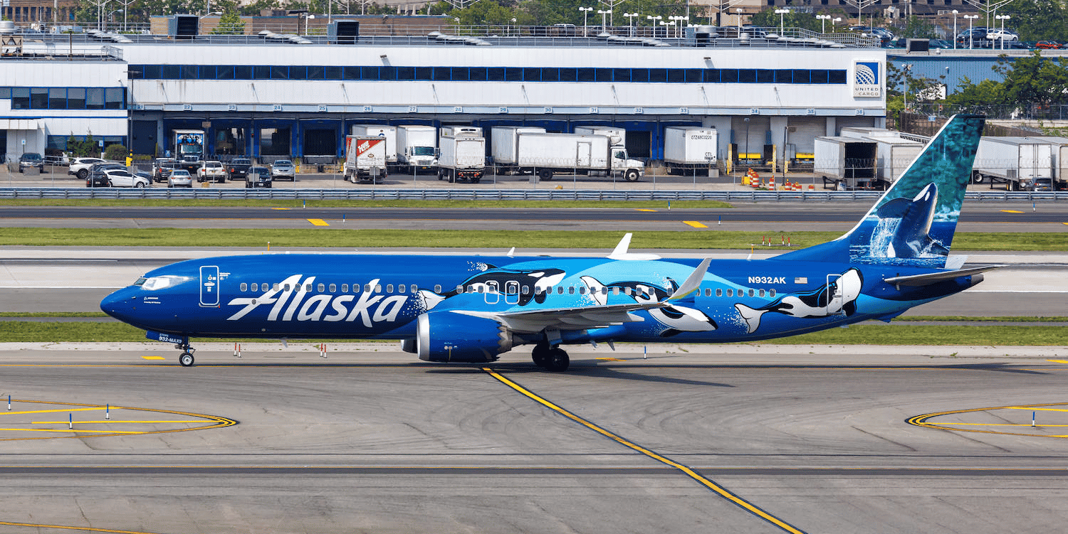 Un Boeing 737 MAX d'Alaska Airlines.