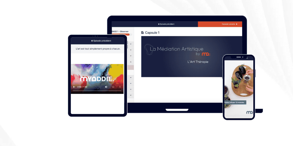 La plateforme My Addie propose des programmes spécifiques à différentes addictions afin d'aider à désactiver progressivement les mécanismes de la pulsion addictive.