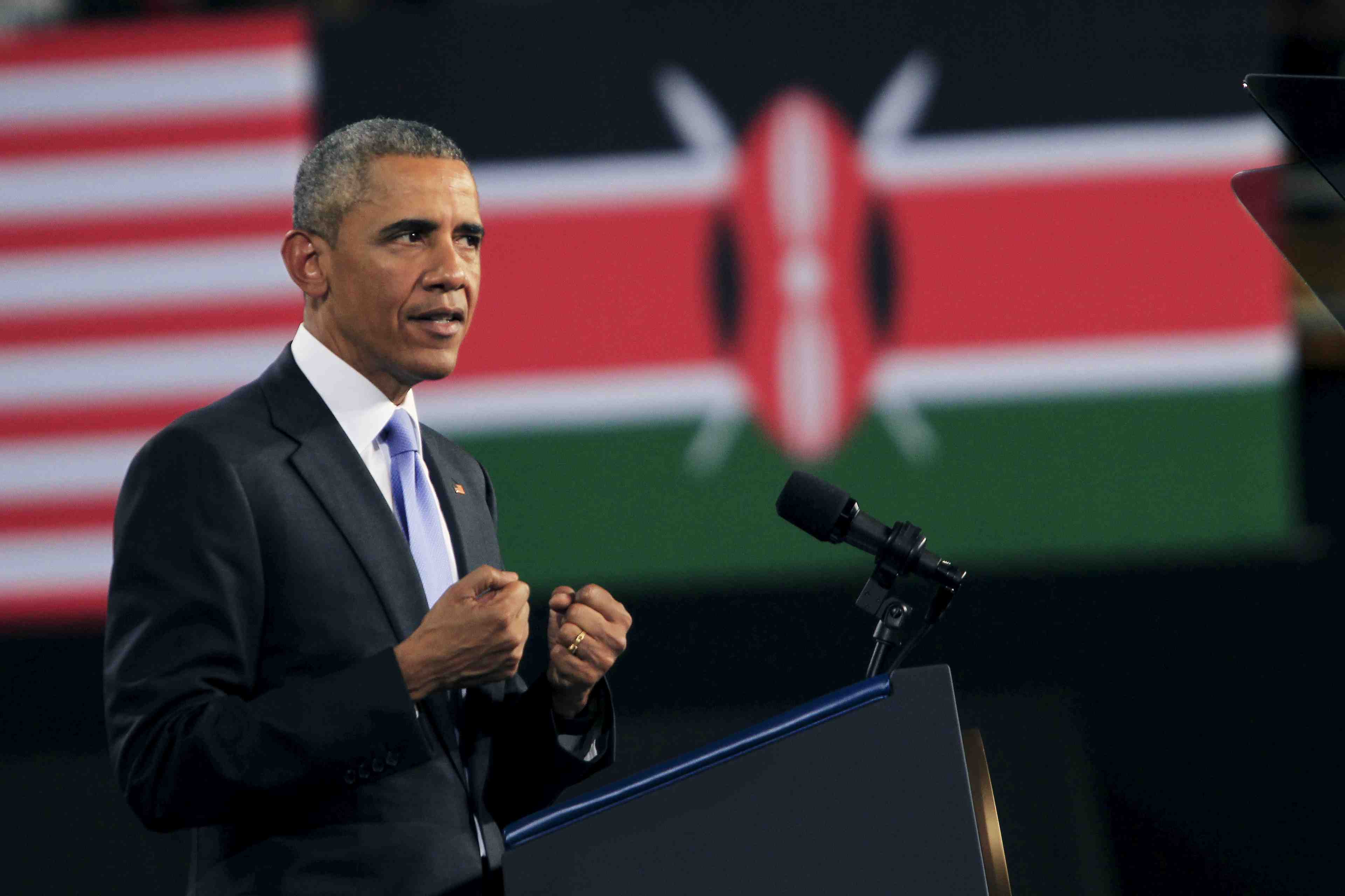 Barack obama encourage les kenyans