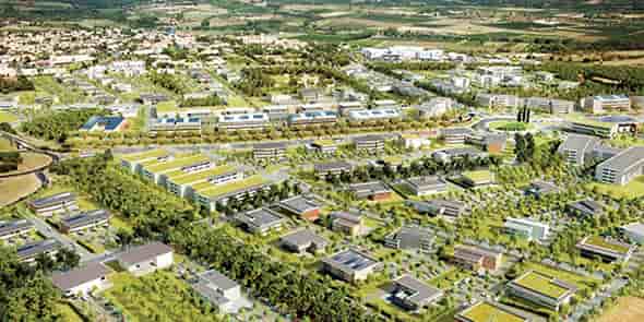 Le parc d'activité de Mazeran, à Béziers.