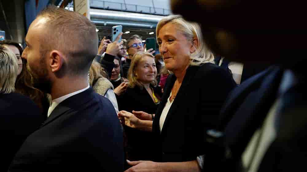 Marine Le Pen au Salon de l’agriculture, samedi 1er mars 2025 à Paris.