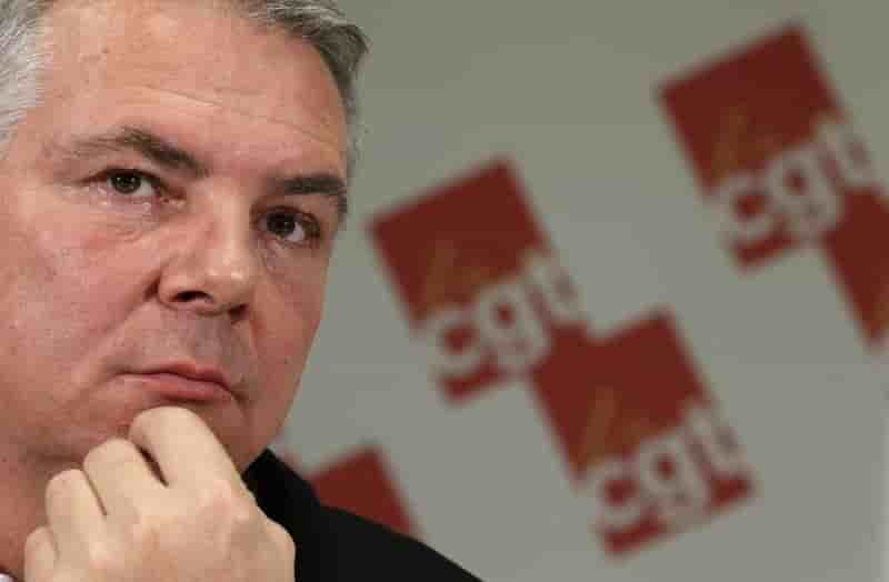 Le secretaire general de la cgt, thierry lepaon, demissionne