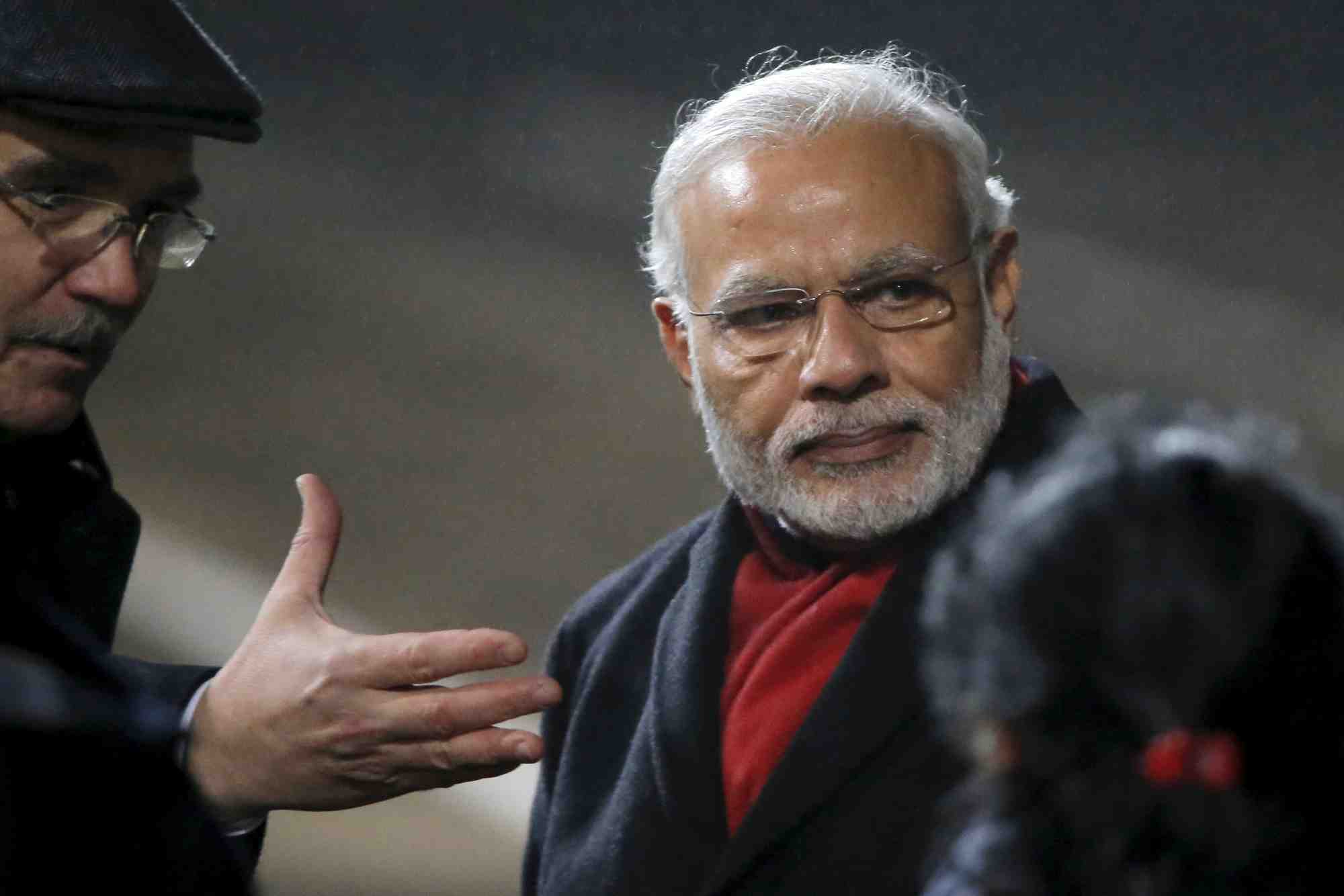 Le premier ministre indien modi en russie
