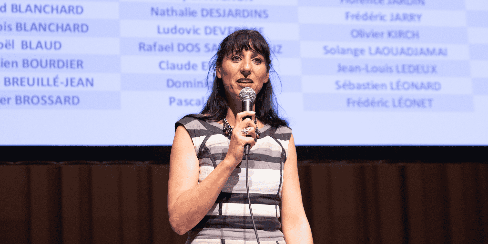 Florence Jardin lors de son premier discours de présidente du Grand Poitiers