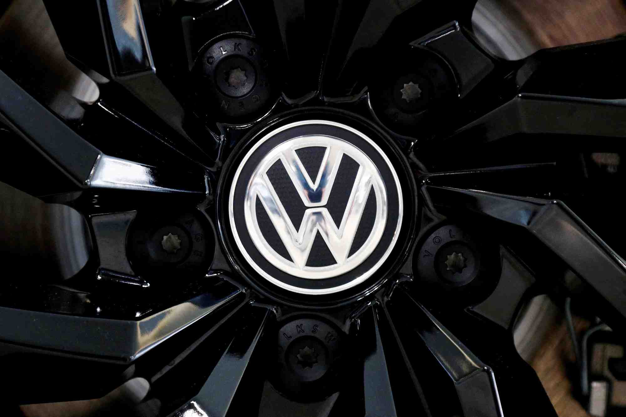 Le logo de volkswagen a bruxelles