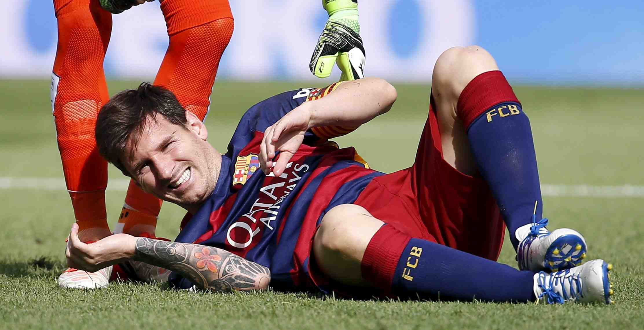 Le barca gagne, messi blesse au genou