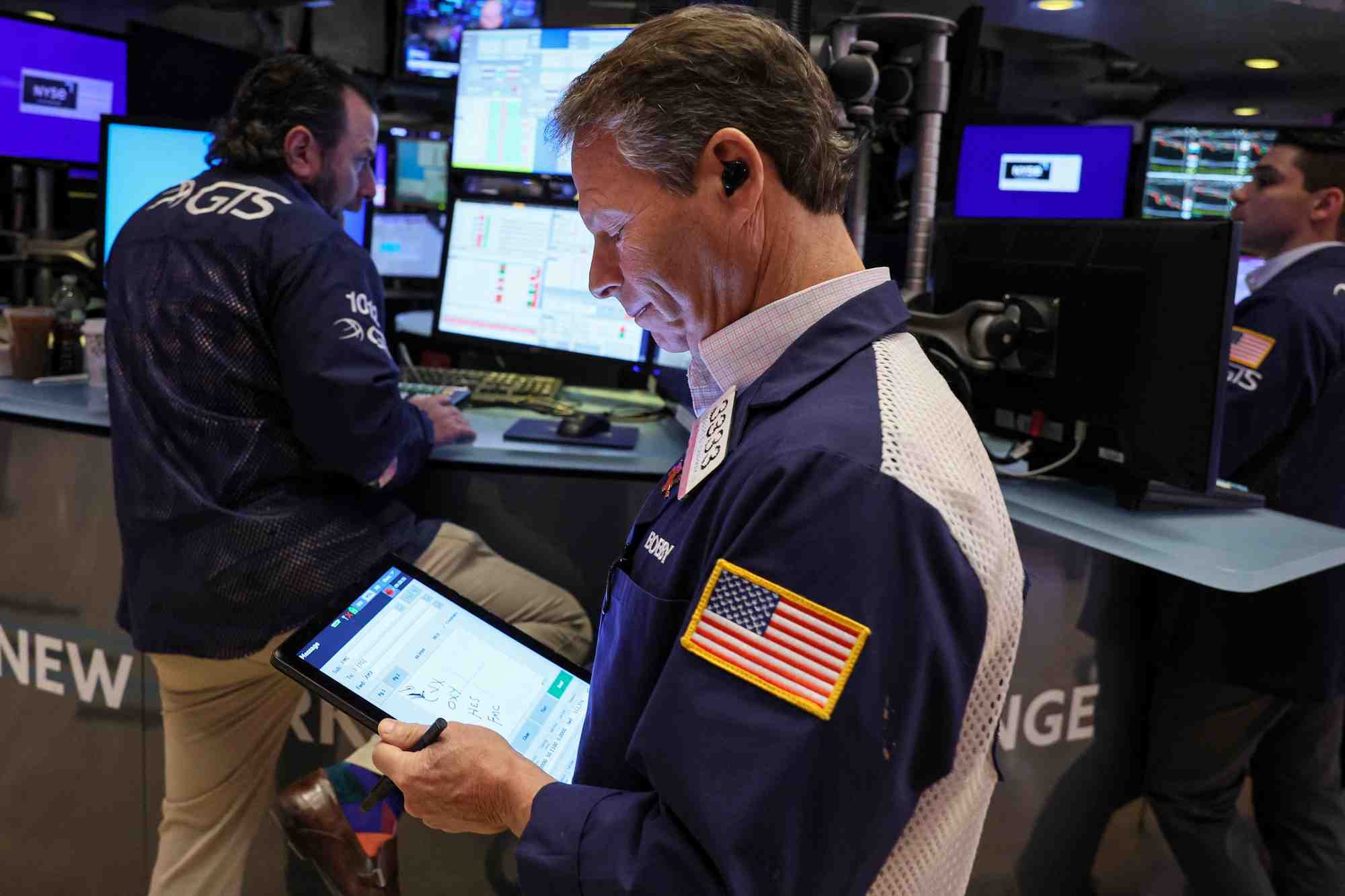 Des traders a la bourse de new york