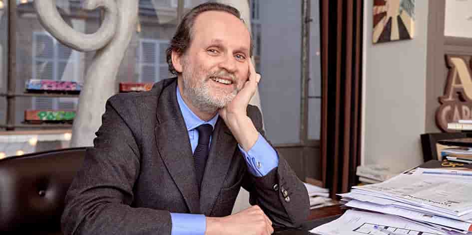 Jean-Marc Dumontet, le 29 février dans son bureau, rue de Monceau à Paris.