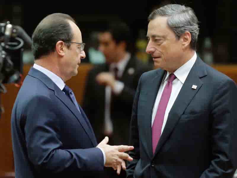 Draghi demande un effort commun à l'UE pour éviter la récession
