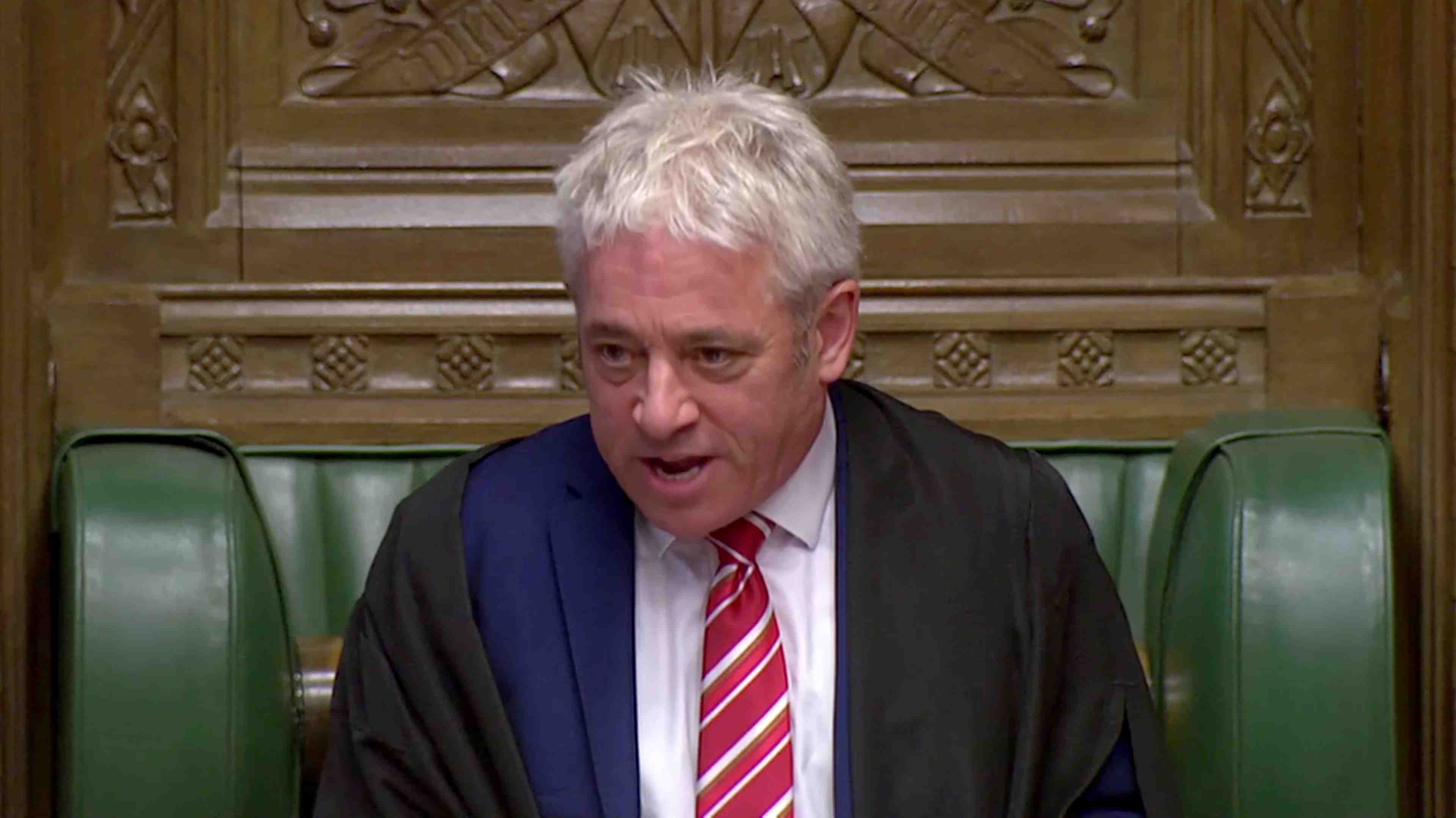 Derniere seance a westminster pour le president des communes john bercow