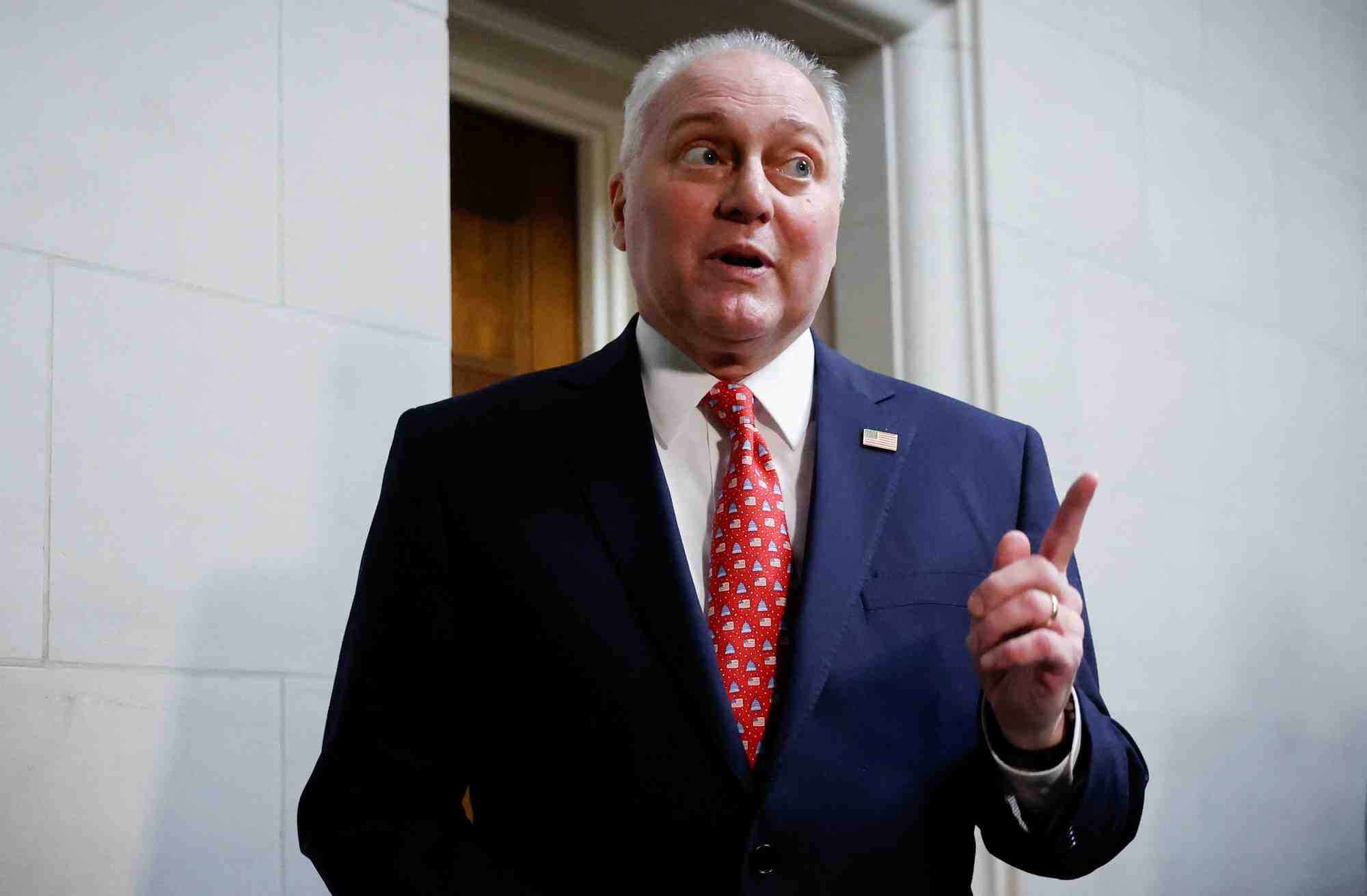 Le leader de la majorite parlementaire americaine, steve scalise, a washington, d.c., aux etats-unis