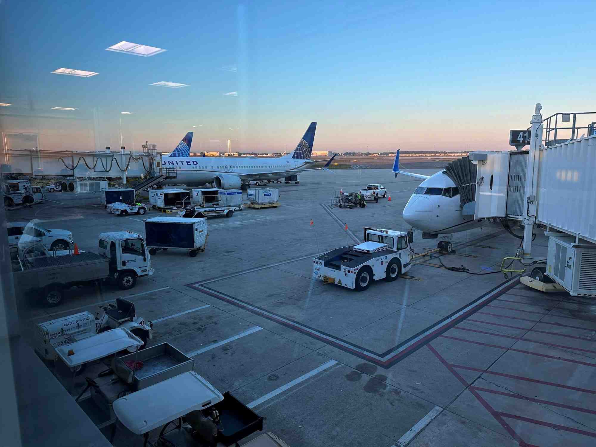 Photo des vols stationnes a l'aeroport international d'orlando