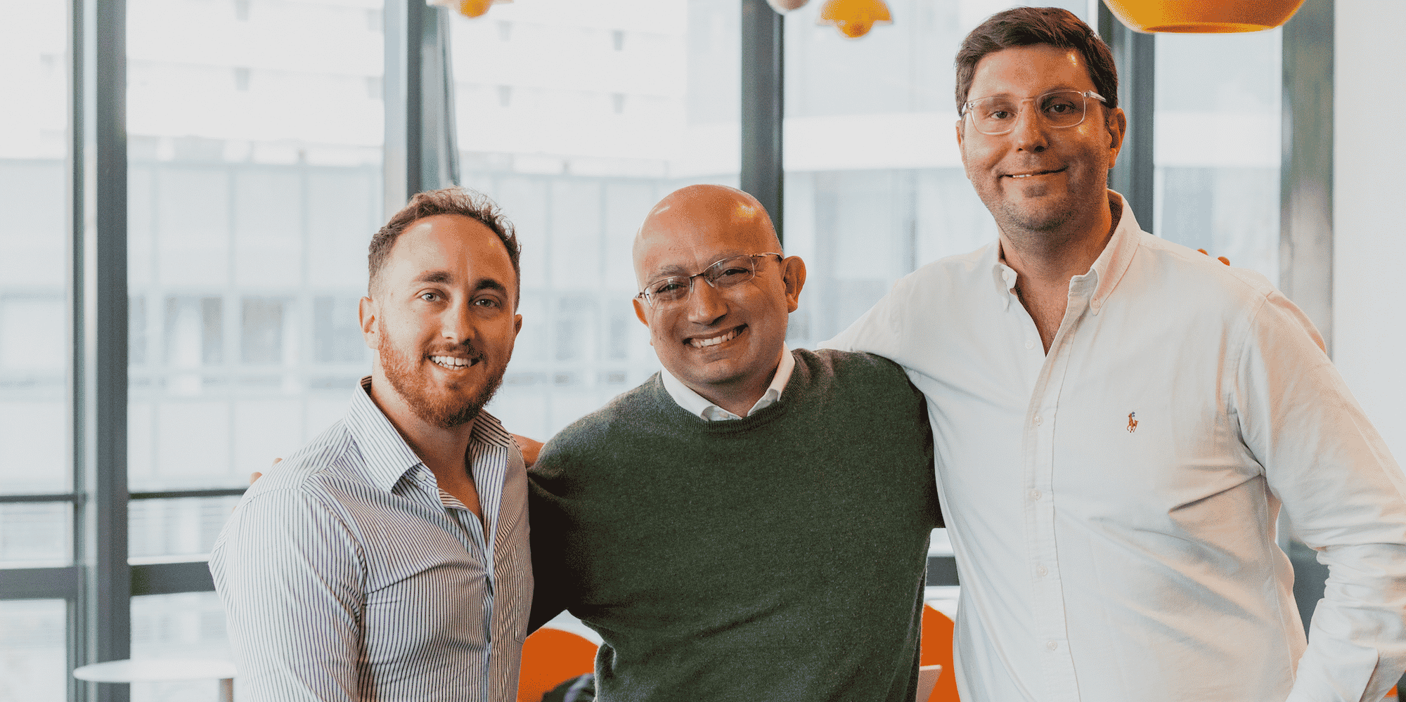 Luigi Lenguito (au centre) et les Argentins Luciano Allegro et Sebastian Cesario ont créé la startup BforeAI à Lunel (Hérault) fin 2020.