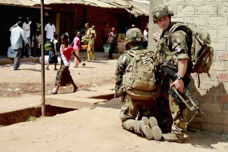 Accrochages entre soldats français et miliciens à Bangui