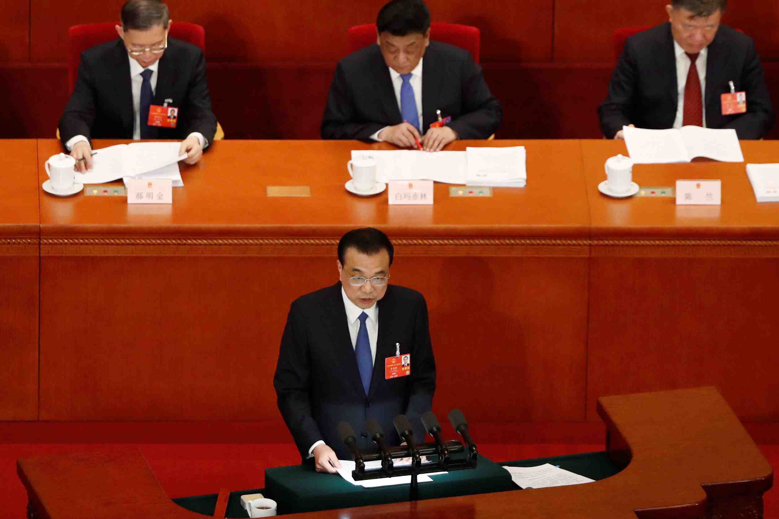 La chine renonce a un objectif de croissance economique annuelle