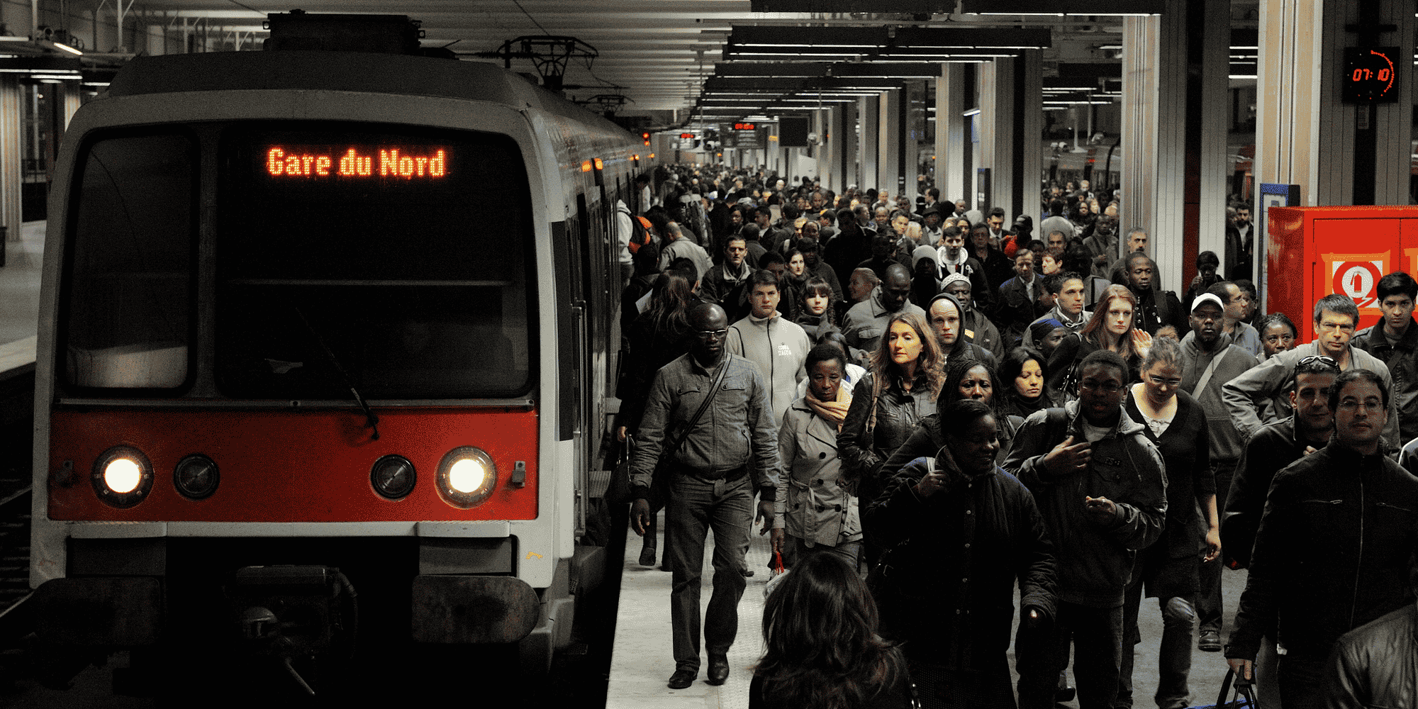 RER B, Paris Gare du Nord, train, SNCF, banlieues, transport en commun,