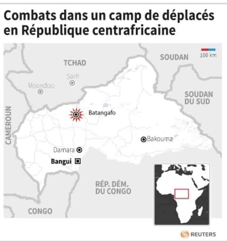 Combats meurtriers dans un camp de deplaces en rca