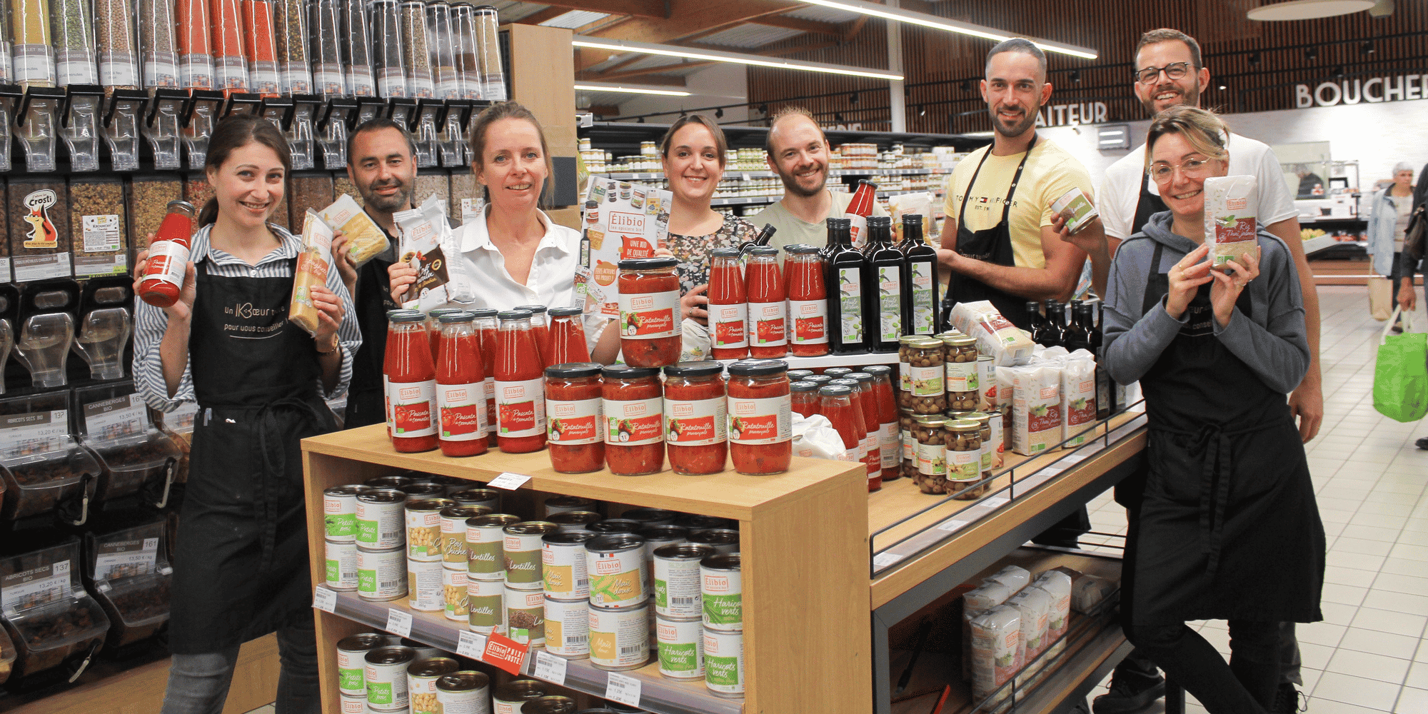 La coopérative bio Le Koeur à Quimper propose des produits de la marque Elibio.