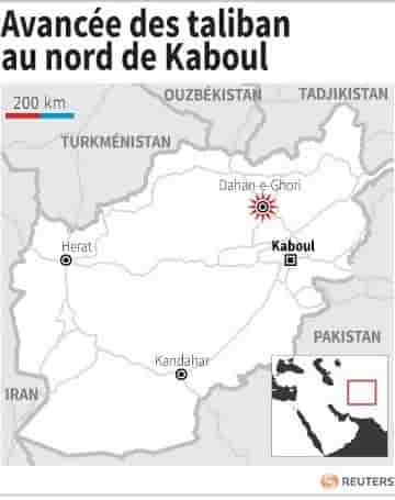 Avancee des taliban au nord de kaboul
