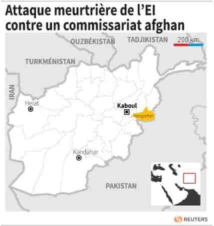 Attaque meurtriere de l’ei contre un commissariat afghan