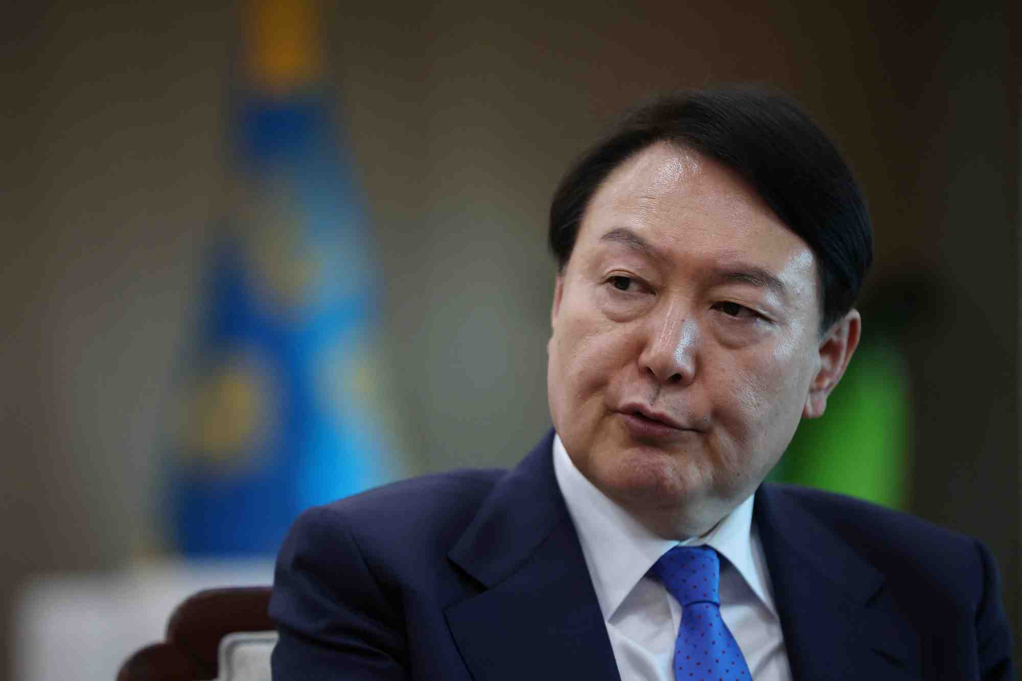 Photo du president sud-coreen yoon suk yeol