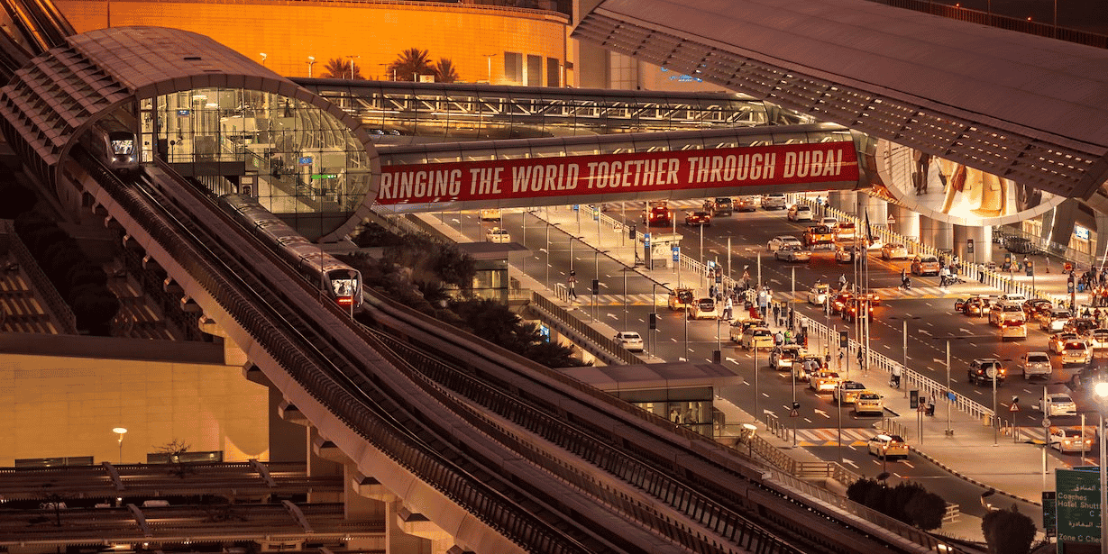 Vue de l'aéroport de Dubaï