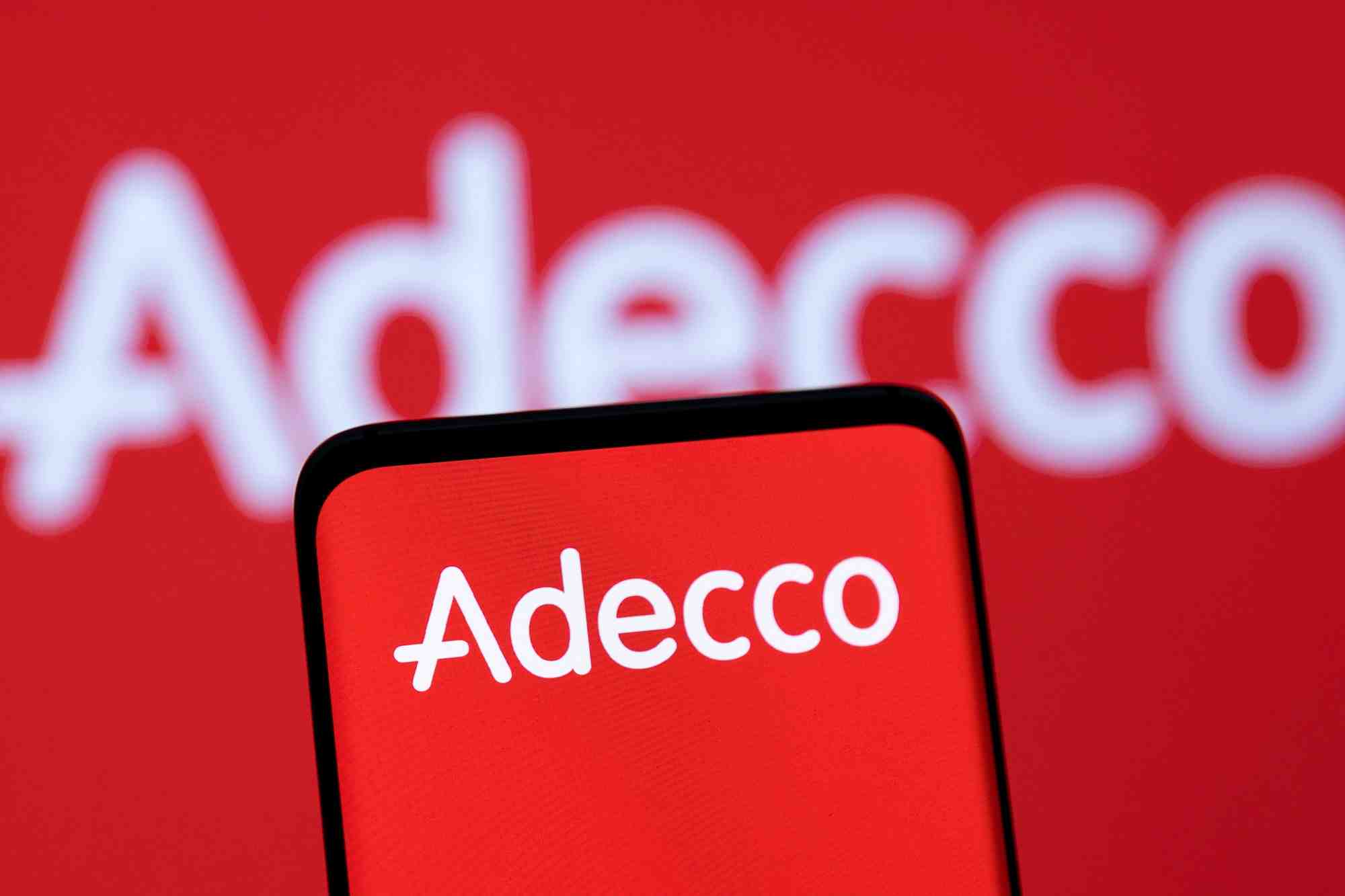 Photo d'illustration du logo d'adecco