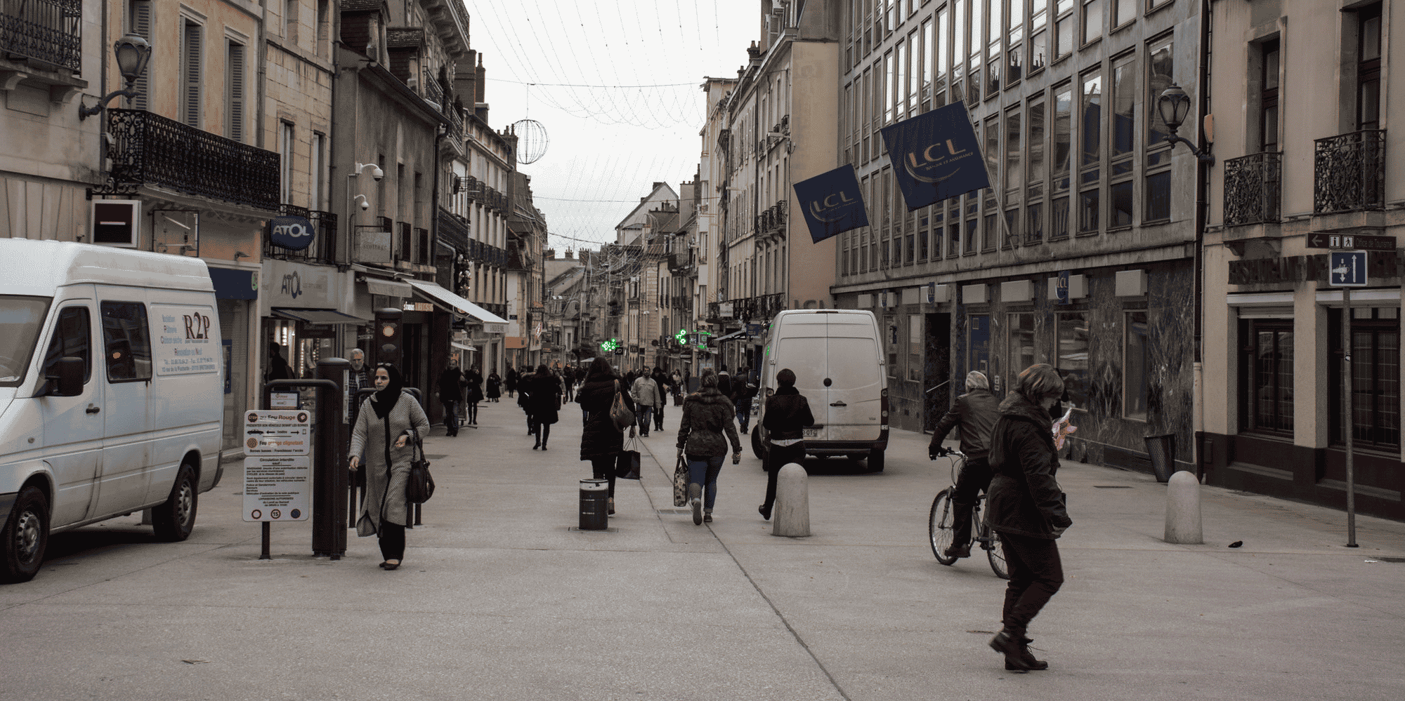 Dijon, ZFE, quartier piétonnier