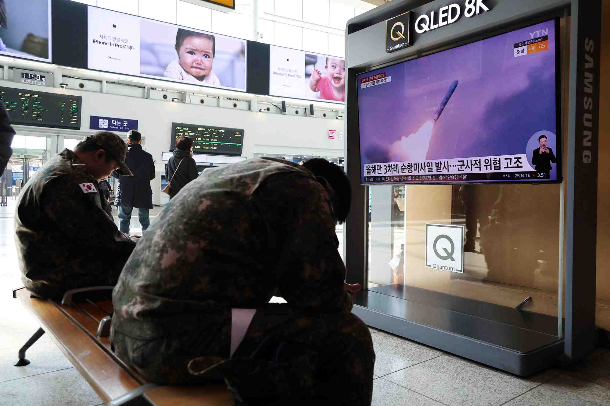 La coree du nord a tire des missiles de croisiere, dit seoul