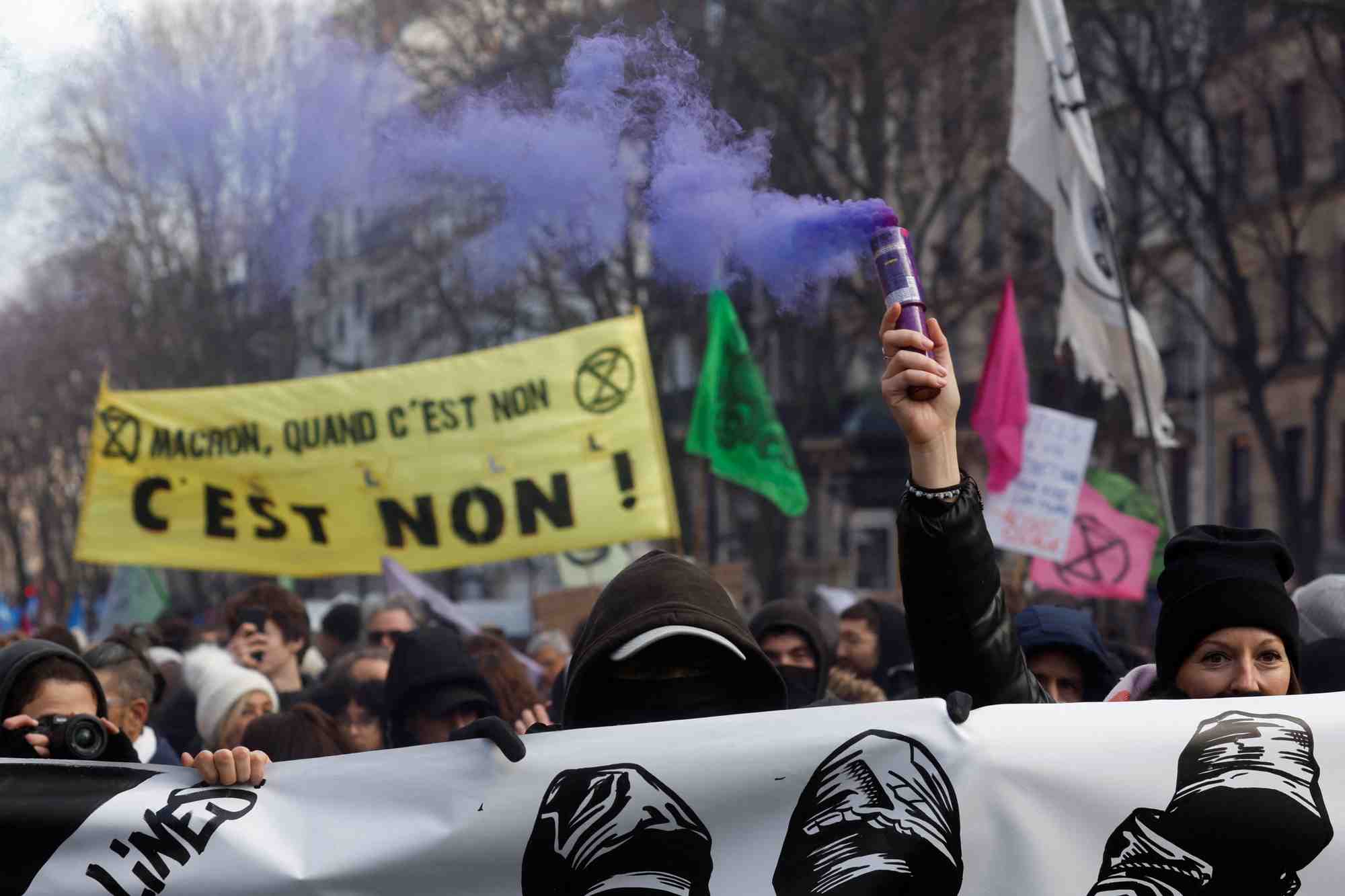 Greve nationale en france contre la reforme des retraites