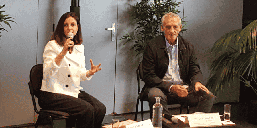 Sandra Vernier, DG de Montpellier Events, et Philippe Saurel, maire de Montpellier