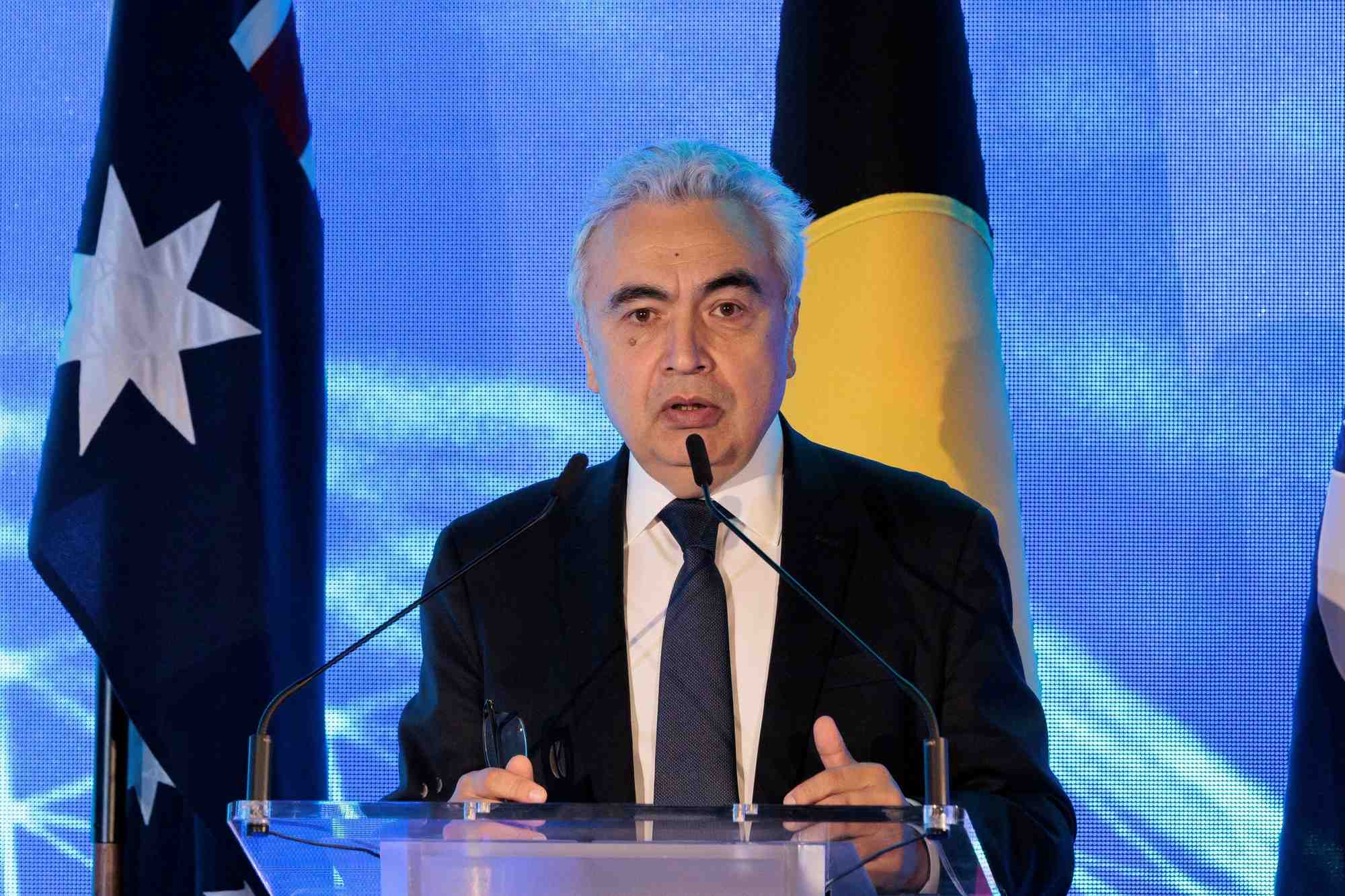 Photo d'archives du directeur executif de l'agence internationale de l'energie, fatih birol, lors du forum de l'energie de sydney