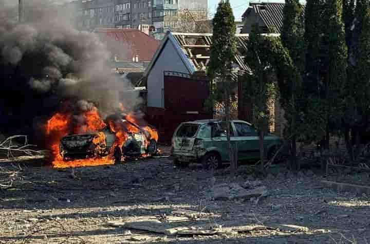 Consequences d'un tir de missile russe a zaporijjia