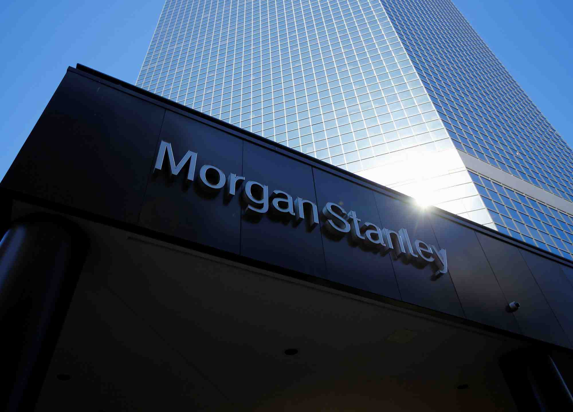 Photo d'archives du logo de morgan stanley a san diego
