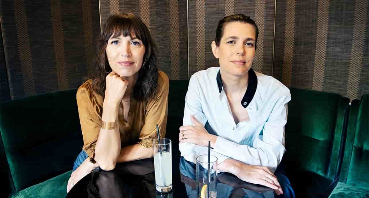 Vanessa Springora, écrivaine française, et Charlotte Casiraghi, princesse monégasque.