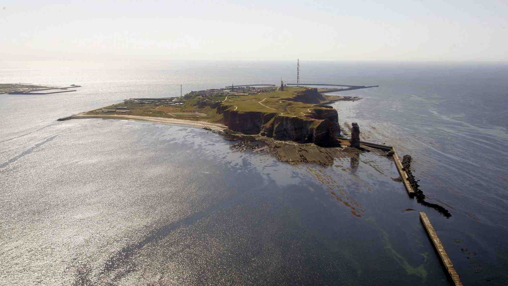 Vue aerienne d'heligoland