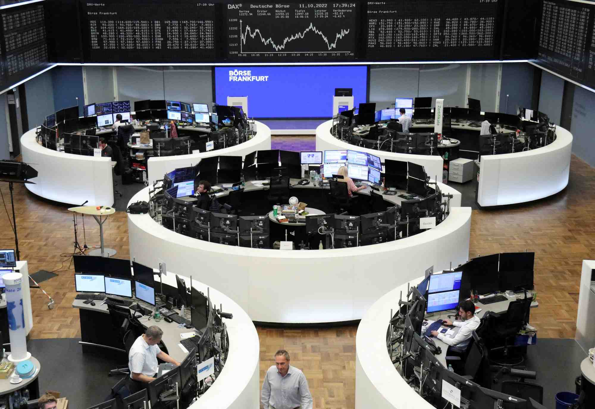L'indice allemand dax a la bourse de francfort
