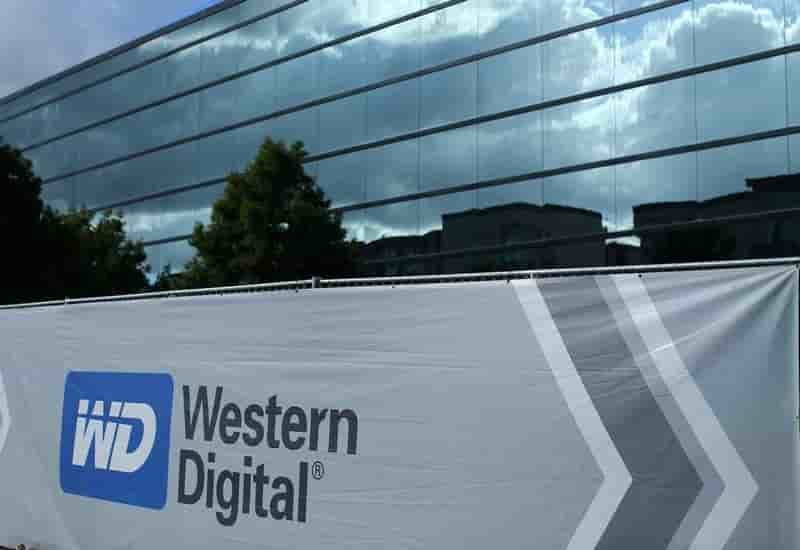 A western digital office building is shown in irvine, california