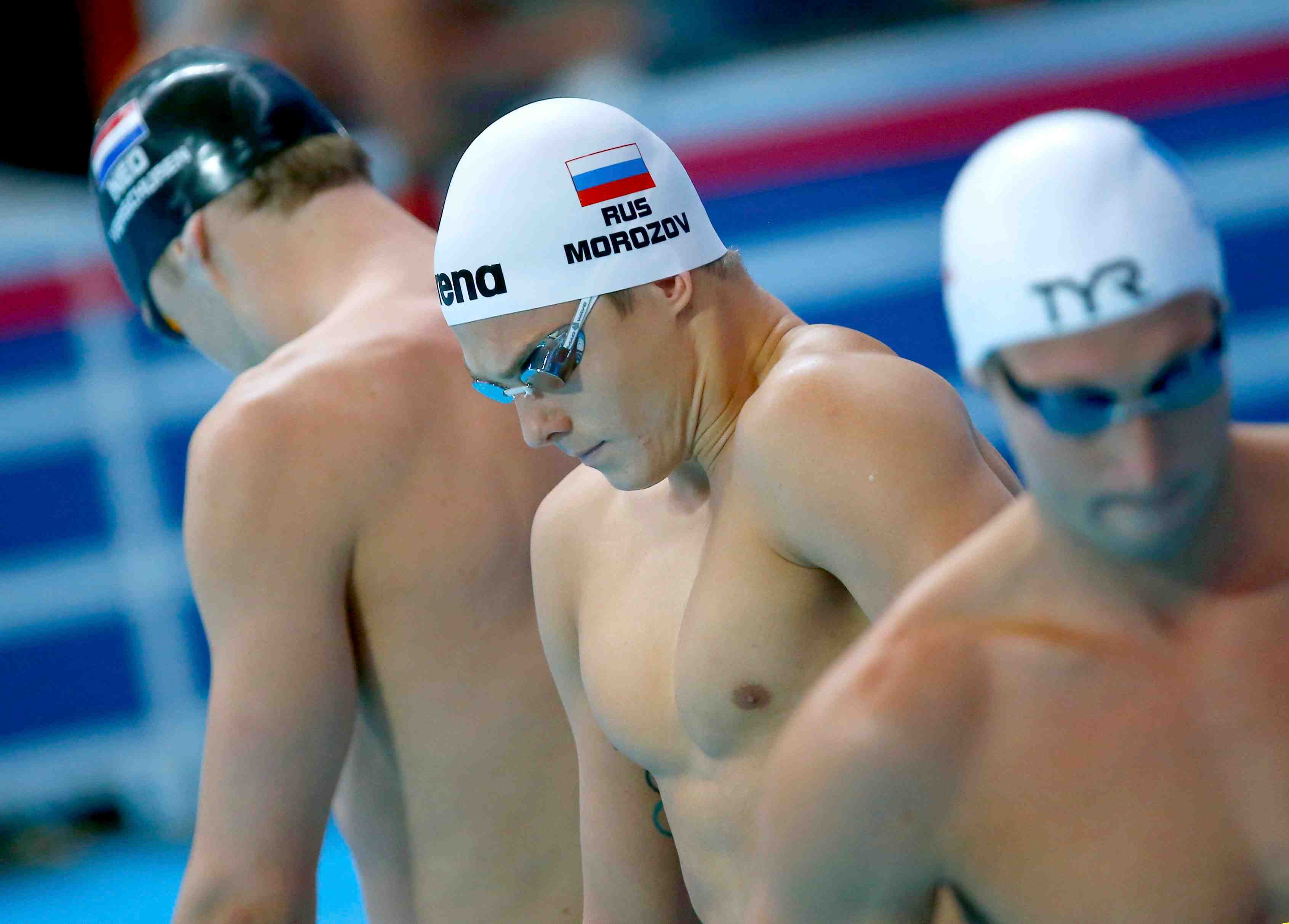 Gilot et stravius en demies du 100m nage libre