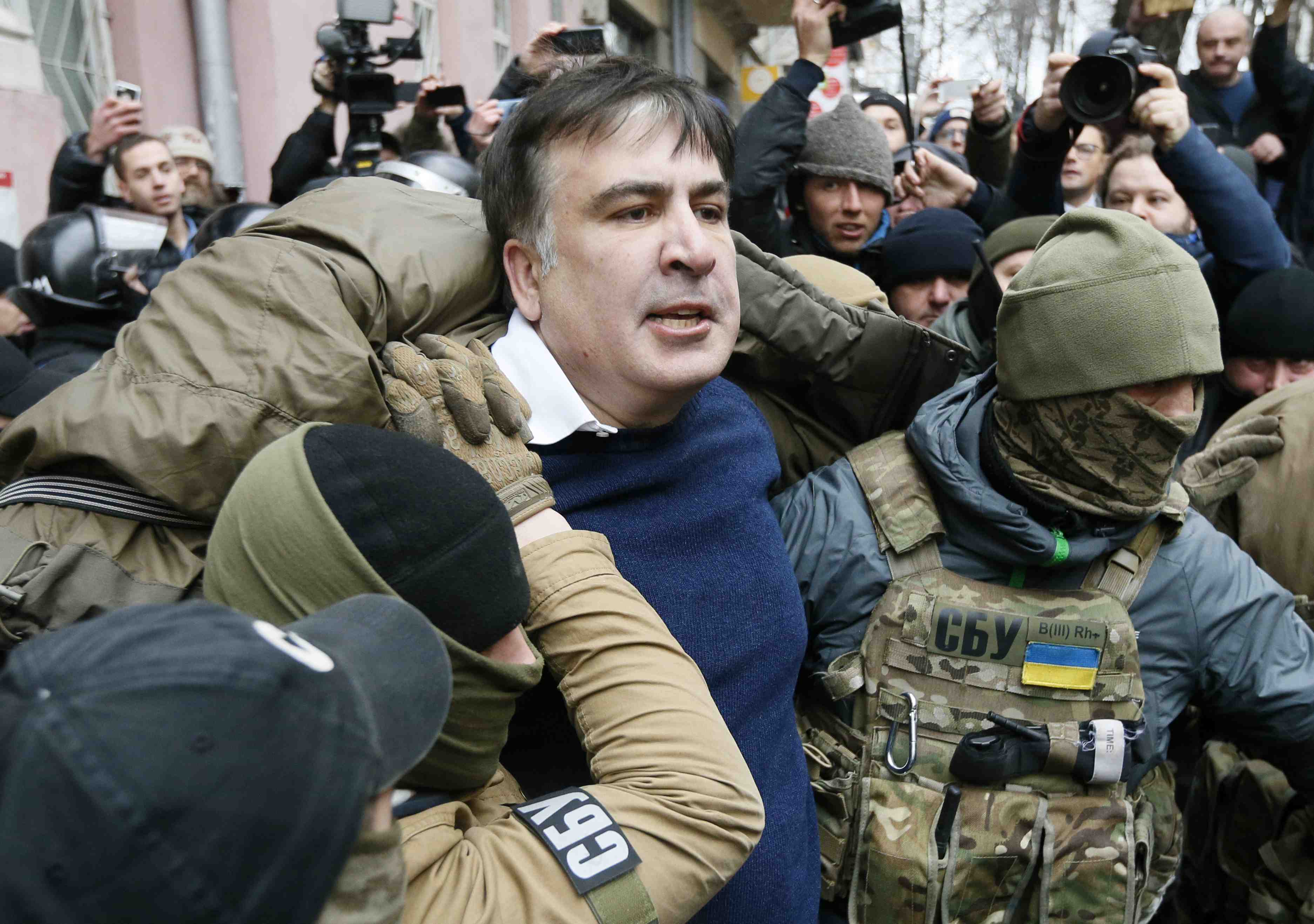 L'ex-president georgien saakachvili arrete a kiev