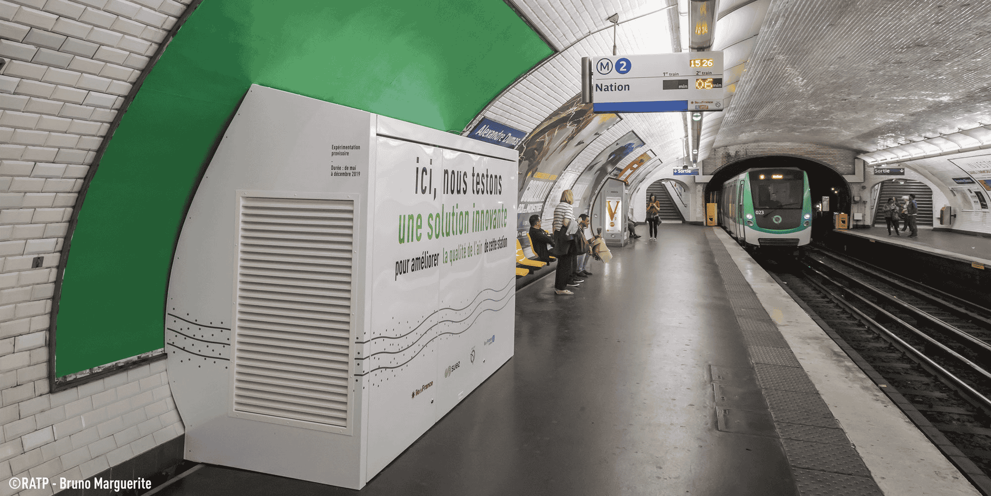 RATP, Suez, dépollution de l'air, Ip'Air