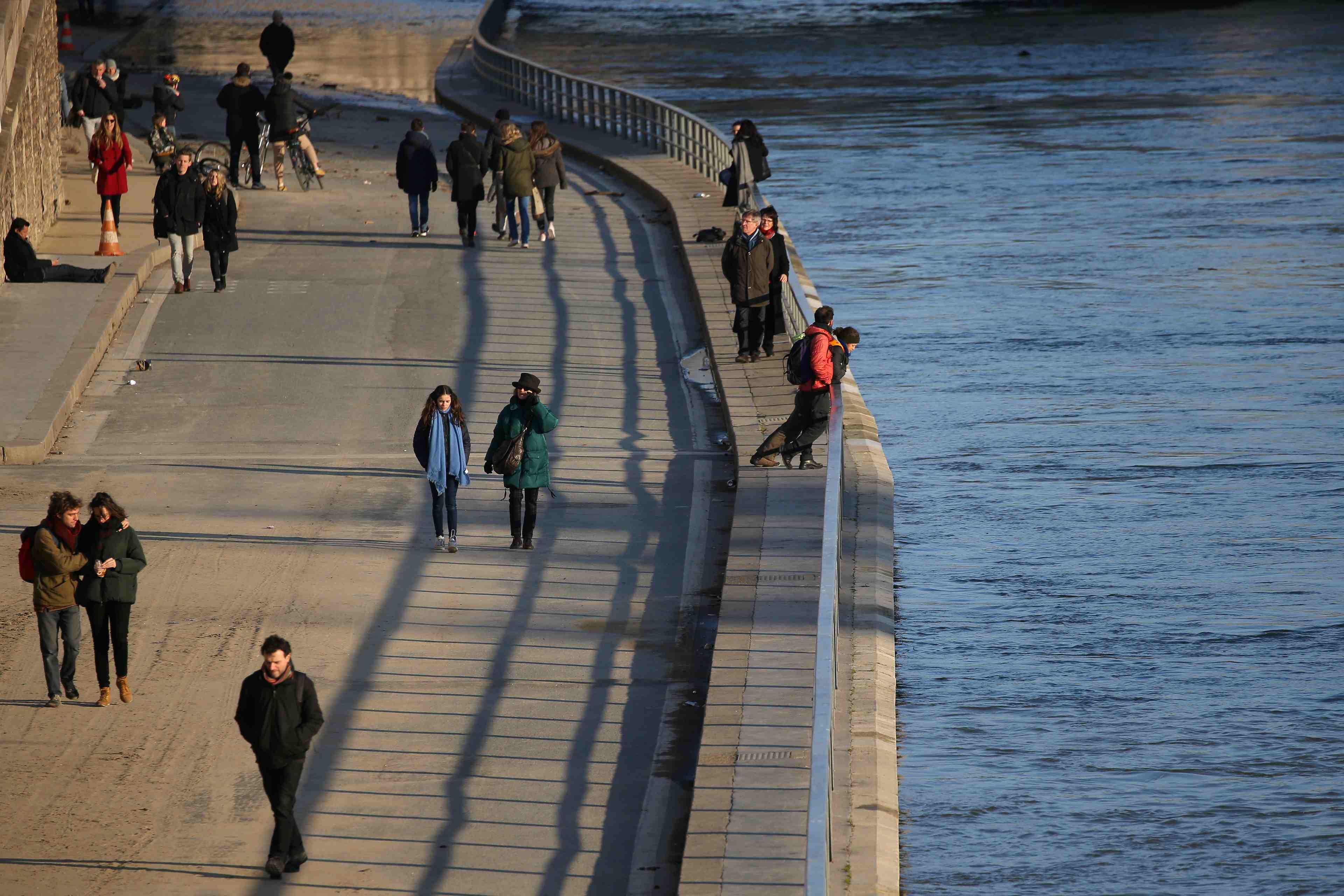 Les parisiens favorables a la pietonisation des voies sur berges, selon un sondage